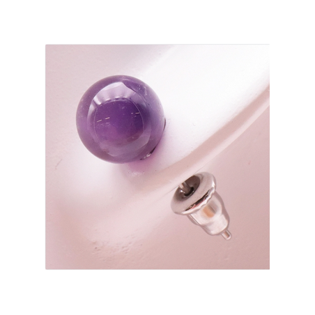 Kopie von Boucle d'oreille boule 08 mm M04le