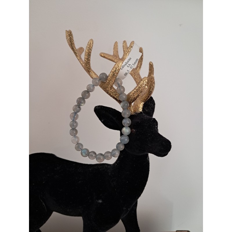 Bracelet boule labradorite 6mm