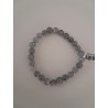 Bracelet boule labradorite 6mm