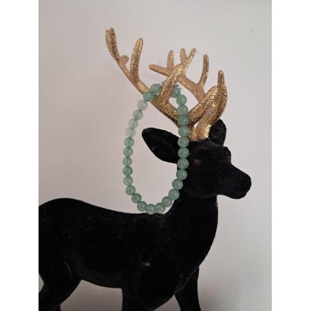 Bracelet boule aventurine verte 6 mm