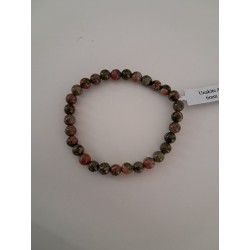 Bracelet boule Unakite 6mm