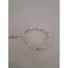 Bracelet boule howlite blanche 6mm