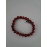 Bracelet boule jaspe rouge  A 8 mm