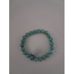 Bracelet boule amazonite Pérou A 8 mm