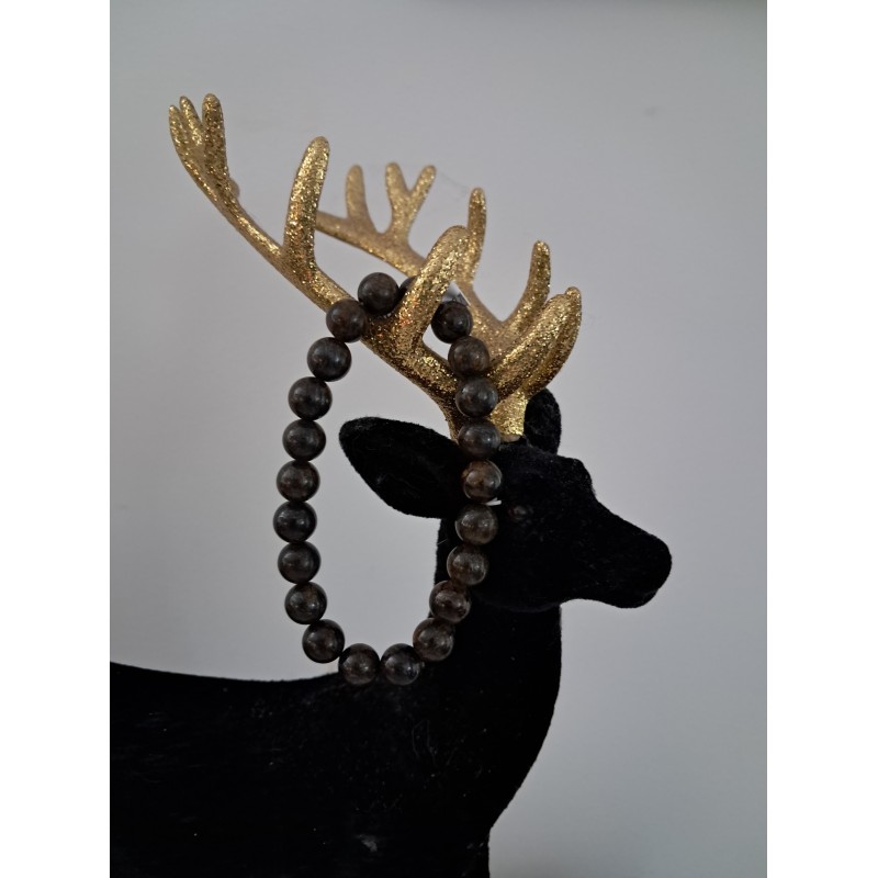 Bracelet boule bronzite A 8 mm