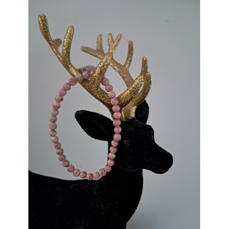 Bracelet boule rhodochrosite A+ 4 mm