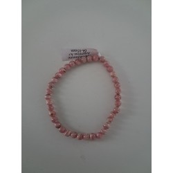Bracelet boule rhodochrosite A+ 4 mm