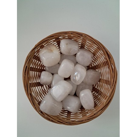 Pierre roulée jade blanc A 20 à 40mm (1 pièce)