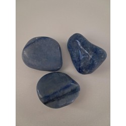 Pierre roulée aventurine bleue AB 15 à 30mm (1 pièce)