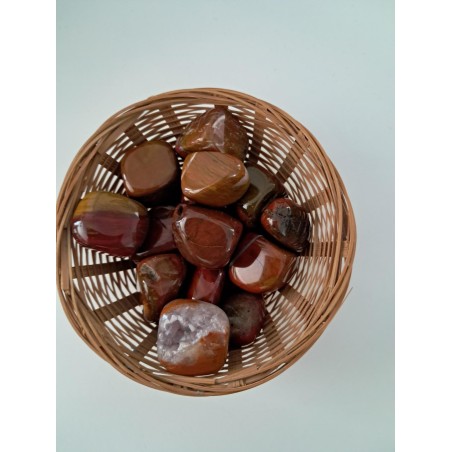 Pierre roulée jaspe breschia AB cubique 20 à 40mm ( 1pièce)