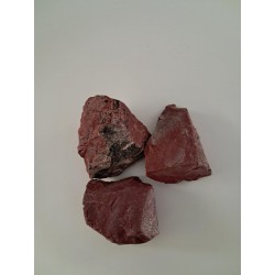 Pierre brute jaspe rouge A 30 à 60mm (1pièce)
