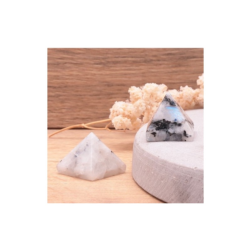 Pyramide 15 à 25mm péristérite (1 pièce)