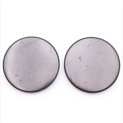 Plaque de protection ronde shungite 100mm (1 pièce)