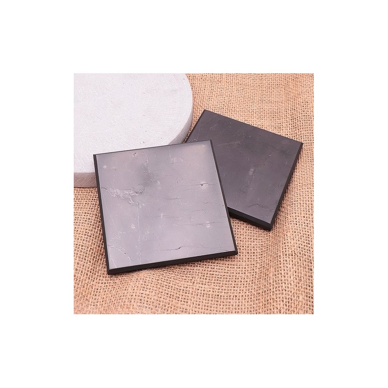 Plaque de protection rectangulaire shungite 100/100/10mm (1 pièce)