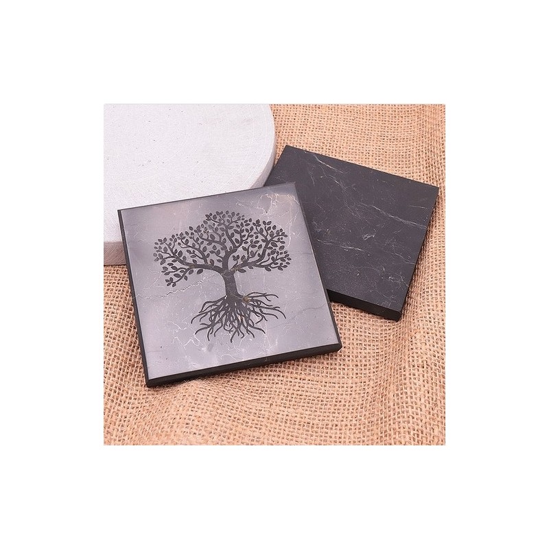 Plaque de protection 01 arbre de vie shungite 100/100/10mm (1 pièce)