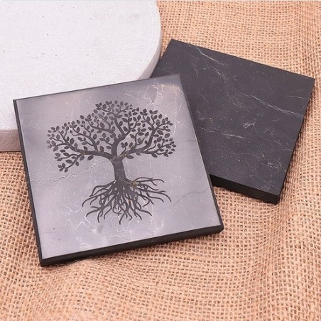 Plaque de protection 01 arbre de vie shungite 100/100/10mm (1 pièce)