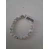 Bracelet boule howlite blanche 8mm