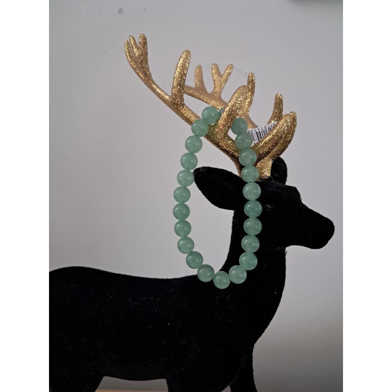 Bracelet boule aventurine verte 8 mm
