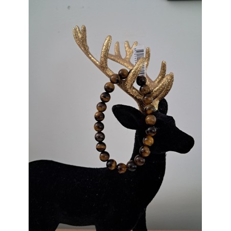 Bracelet boule Oeil de tigre 8mm