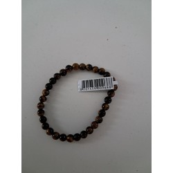 Bracelet boule Oeil de tigre 6mm