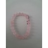 Bracelet boule quartz rose 8mm