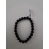 Bracelet boule obsidienne noir 8 mm