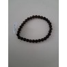 Bracelet boule cristal de roche fumé 6mm
