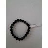 Bracelet boule tourmaline noire 8mm