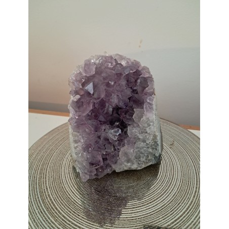 Géode améthyste bord brut d'Uruguay (1pèce)