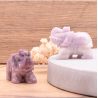 Eléphant 40 mm lépidolite (1pièce)