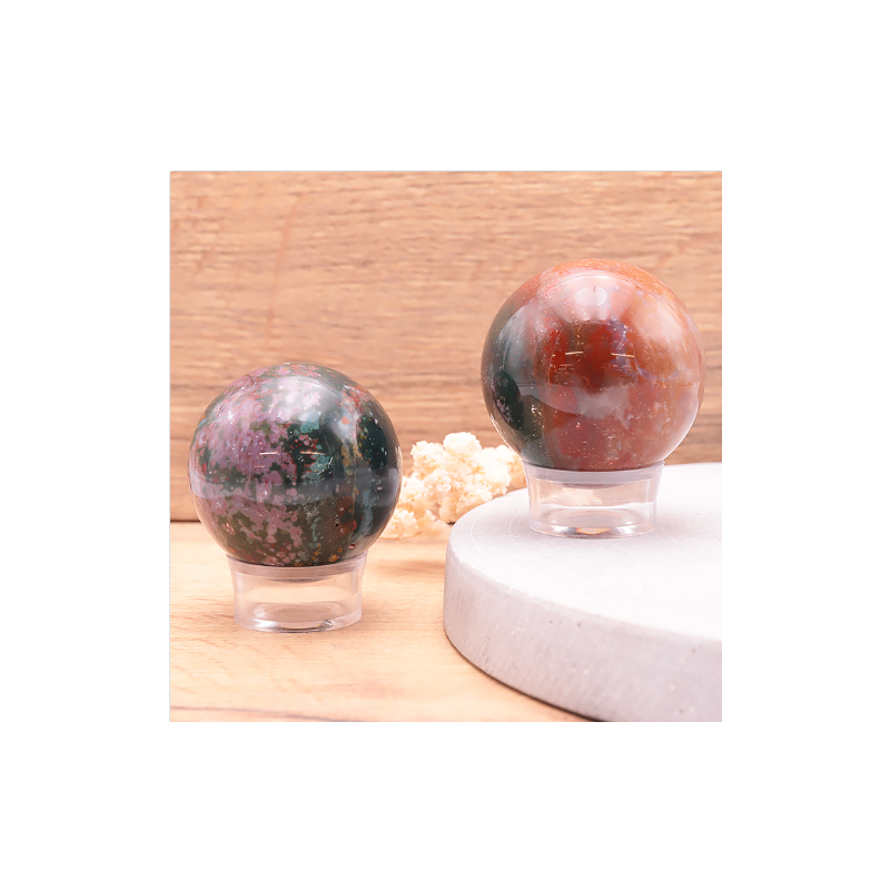 Sphère agate indienne 40 à 50 mm (1 pièce)