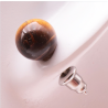 Boucle d'oreille M04 boule 08 mm oeil de tigre