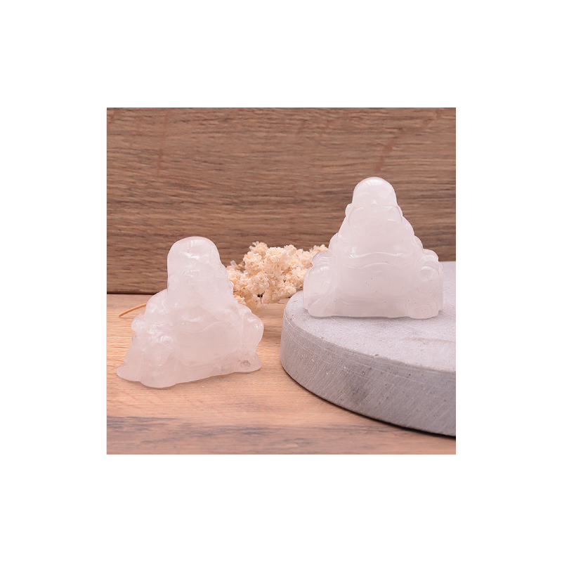 Bouddha 50mm cristal de roche (1 pièce)